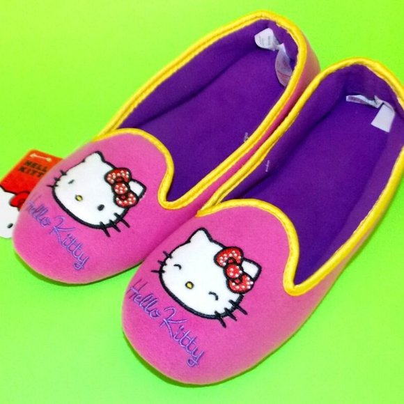 Sanrio Hello Kitty women's cozy fleece Slippers 5/6, Pink - Picture 2 of 6